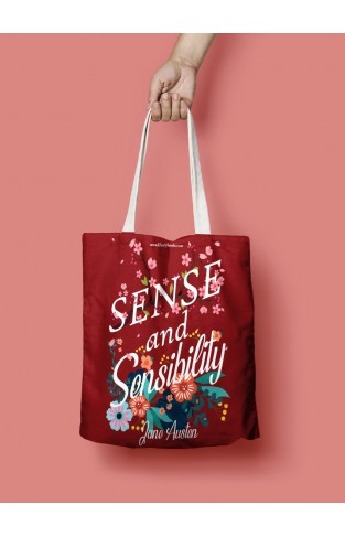 Sense and Sensibility Cotton Printed Tote Bag